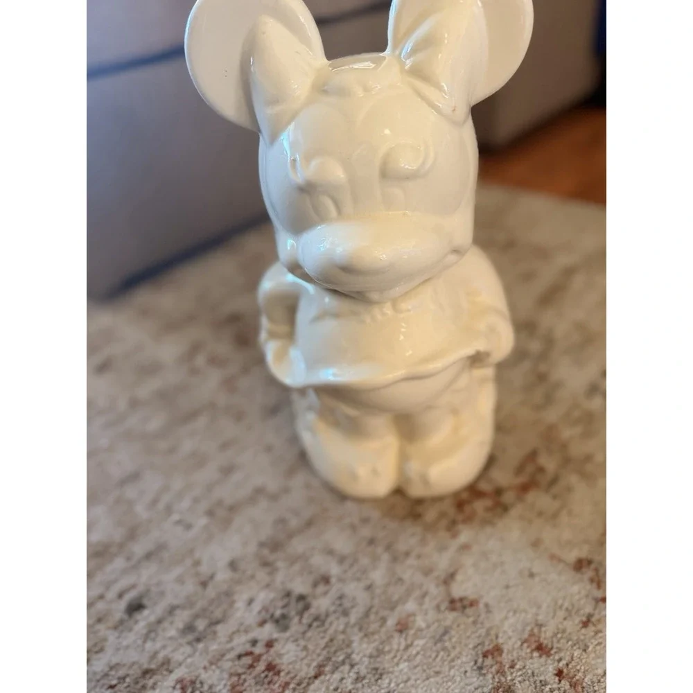 Vintage 1940's Mickey Mouse & Minnie Mouse Walt Disney Turnabout Cookie Jar